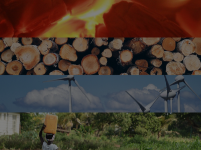 Ilustración sobre economía circular y sostenibilidad