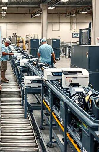 Desmontaje y reciclaje de impresoras de oficina