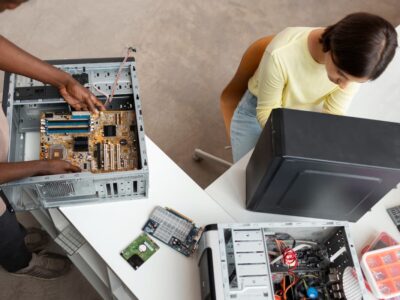 Reciclaje de desechos electrónicos en el sector educativo